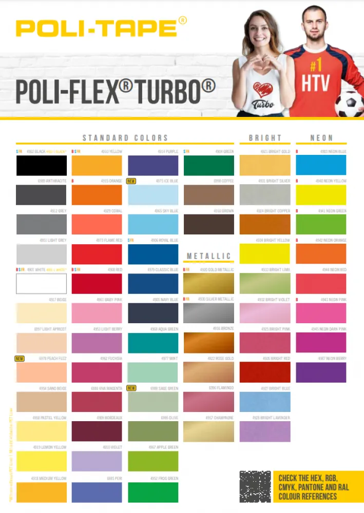 Poli-Flex Turbo Farbkarte